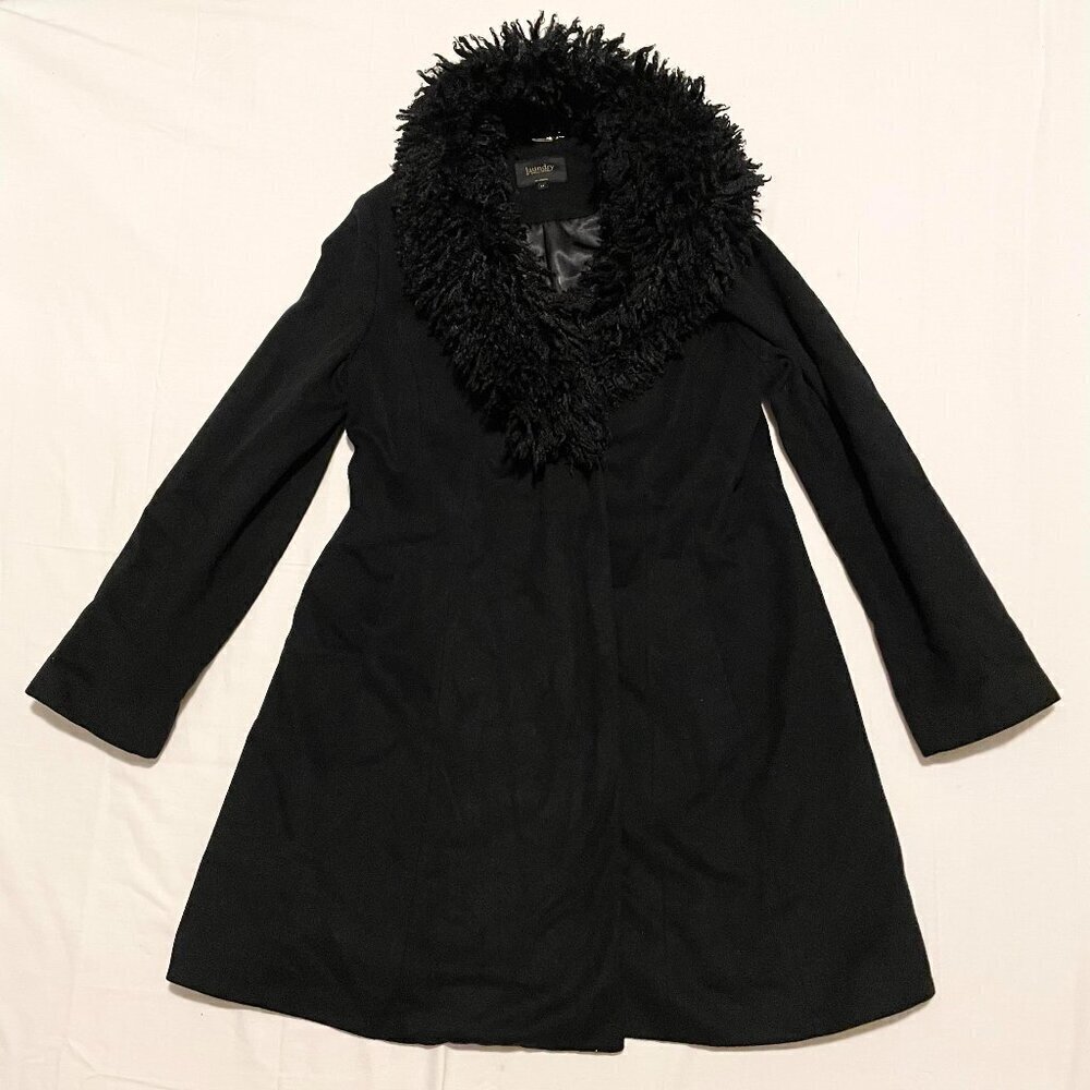Laundry by Shelli Segal Womens Size 14 Faux Fur Jacket Coat